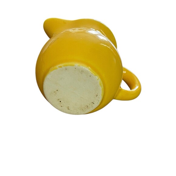 Vtg Homer Laughlin Harlequin Fiesta Individual Toy Creamer Yellow HTF - Picture 4 of 4